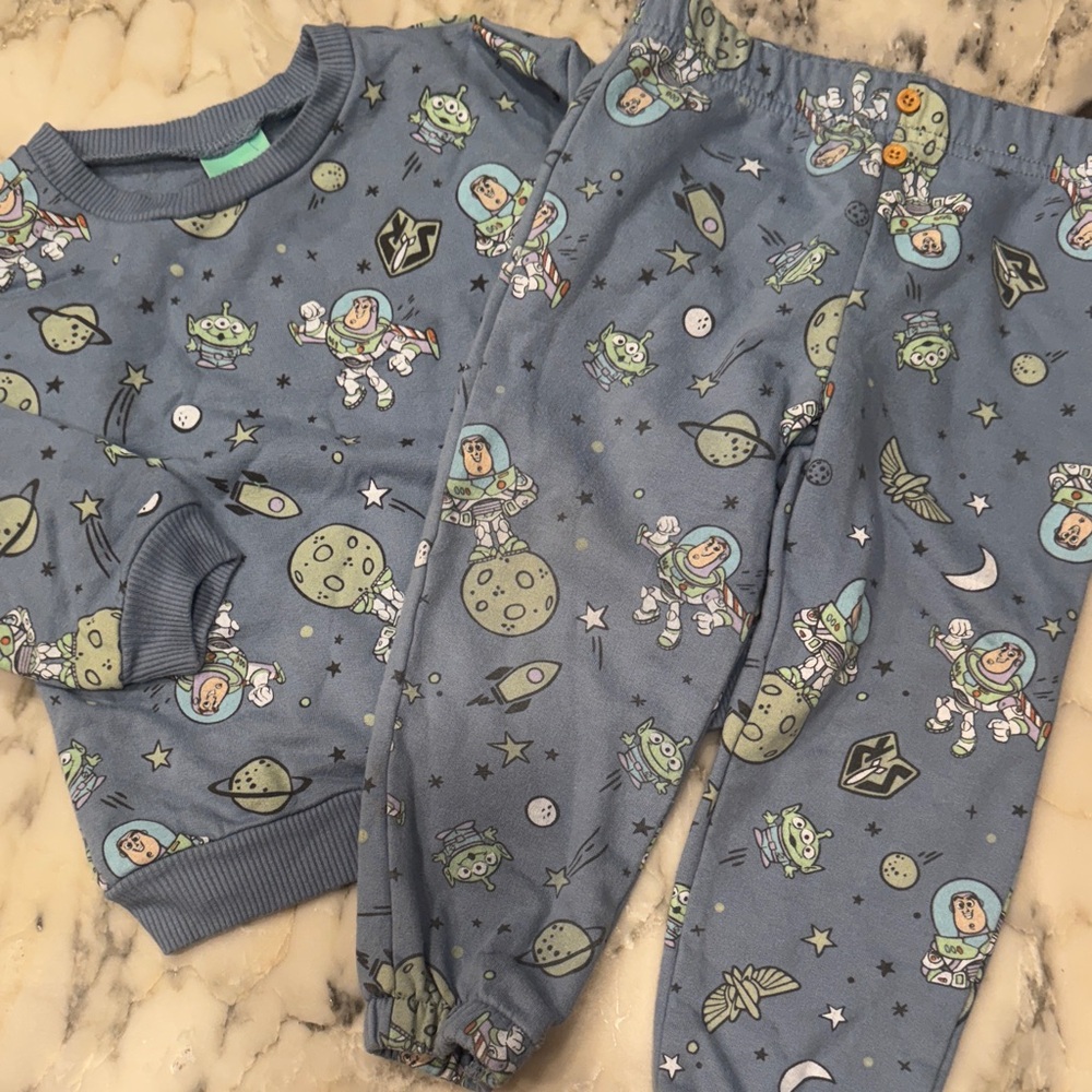 Blue Toy Story Kids Pajamas